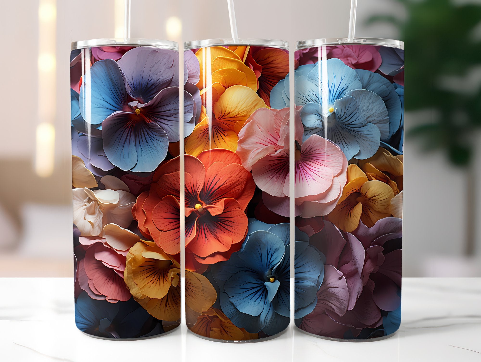 Pansy Palette in Fall Tumbler Wrap - CraftNest