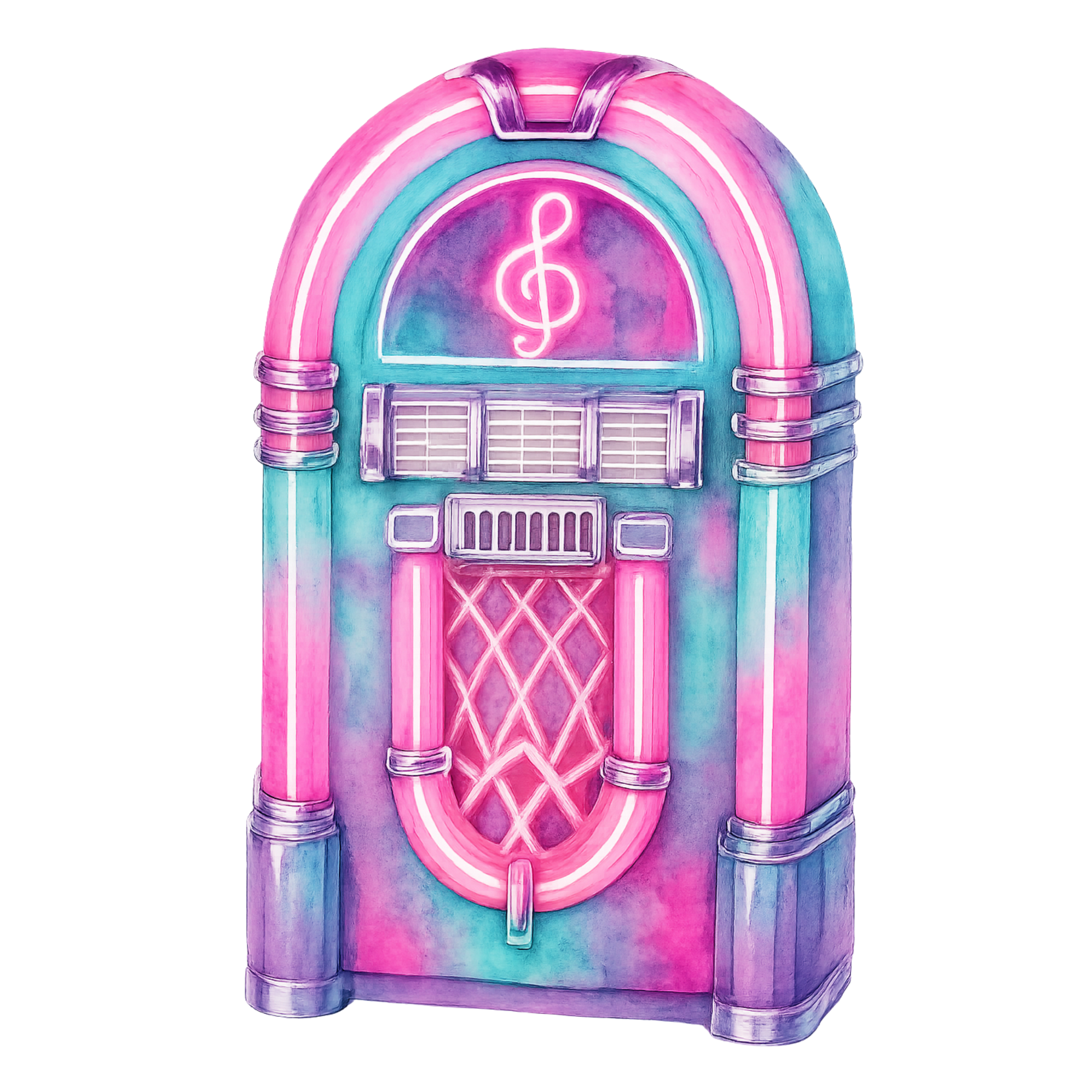 Neon Retro 1 Clipart Bundle 1 - CraftNest - Digital Crafting and Art