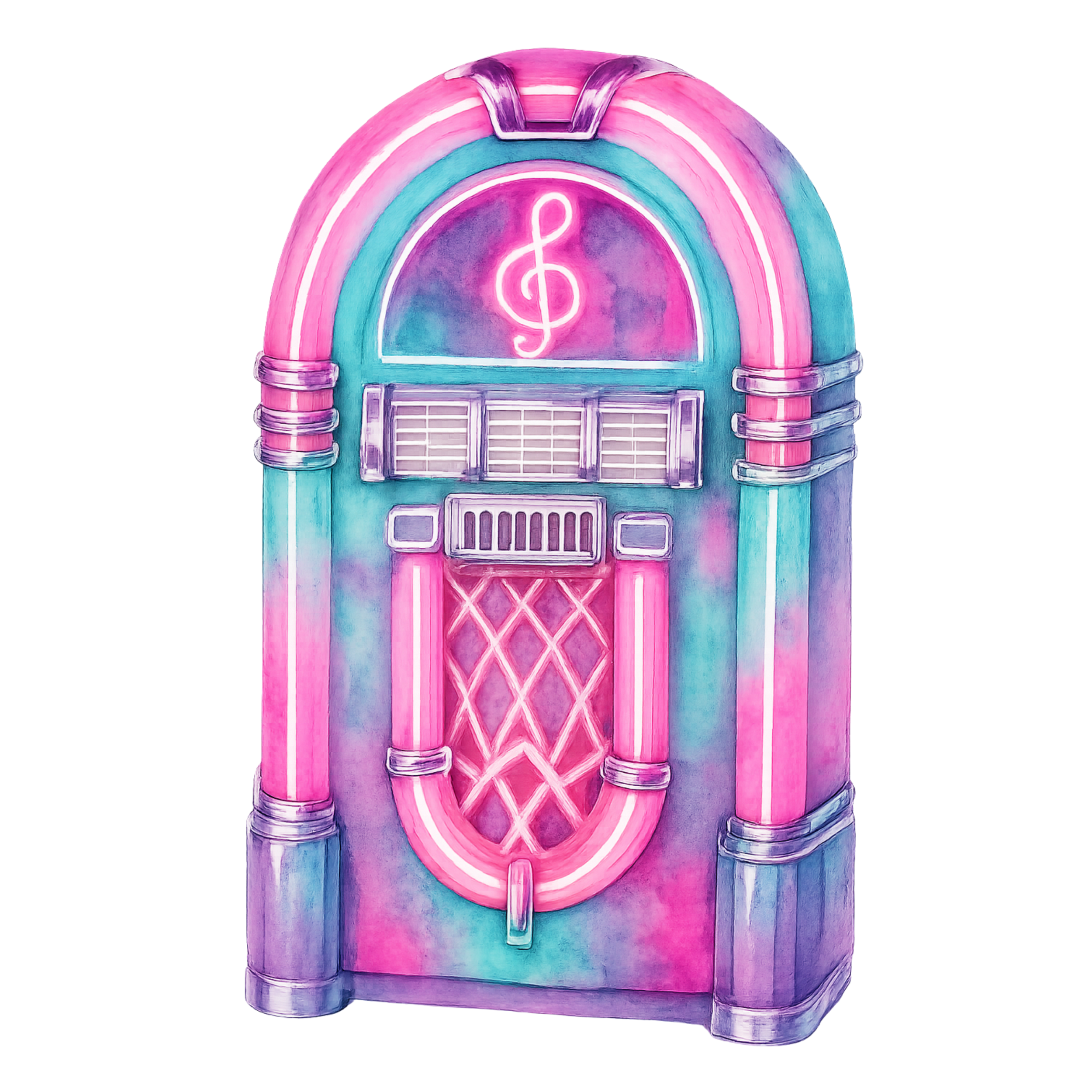 Neon Retro 1 Clipart Bundle 1 - CraftNest - Digital Crafting and Art