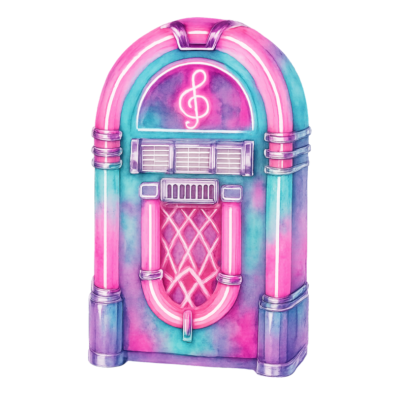 Neon Retro 1 Clipart Bundle 1 - CraftNest - Digital Crafting and Art