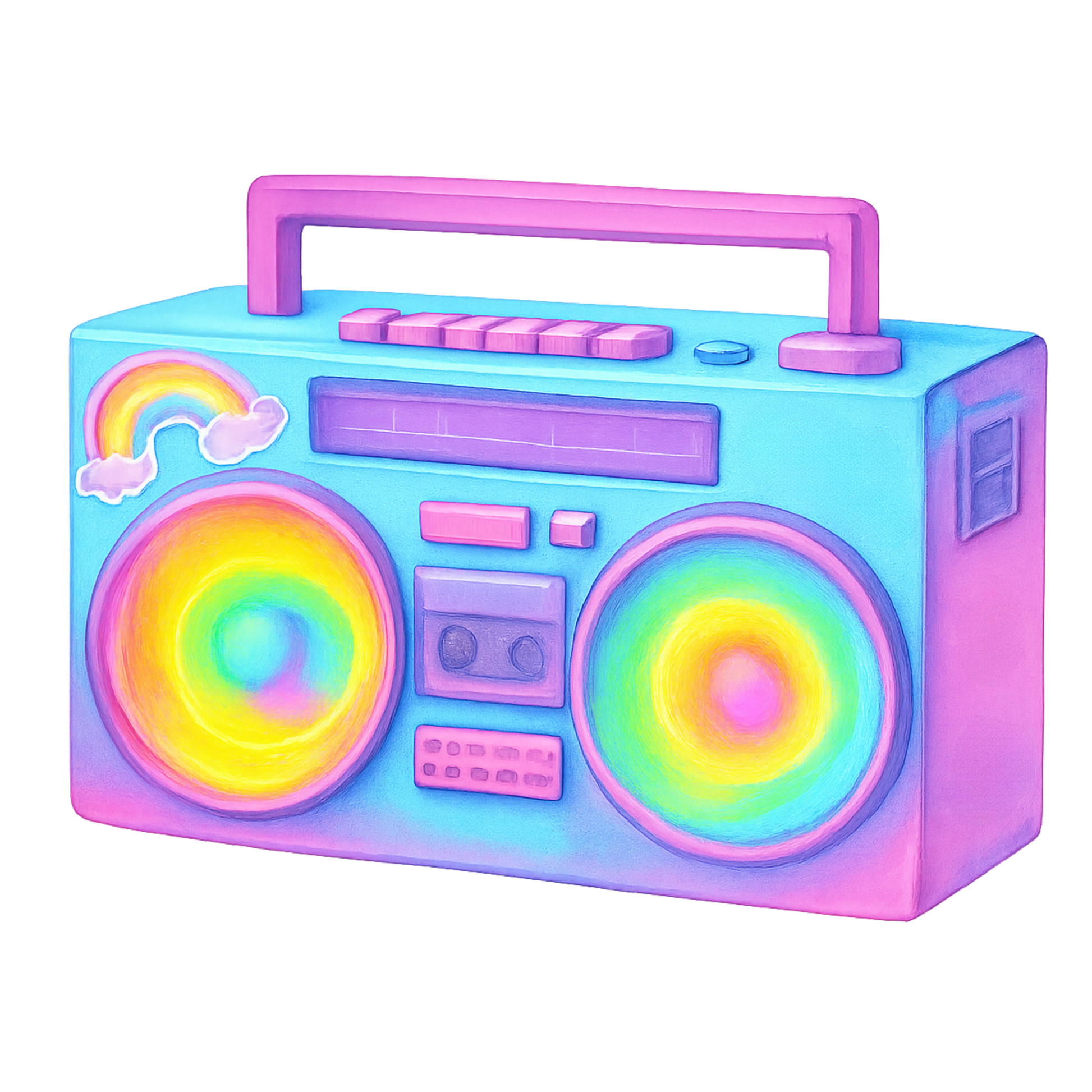 Neon Retro 1 Clipart Bundle 1 - CraftNest - Digital Crafting and Art