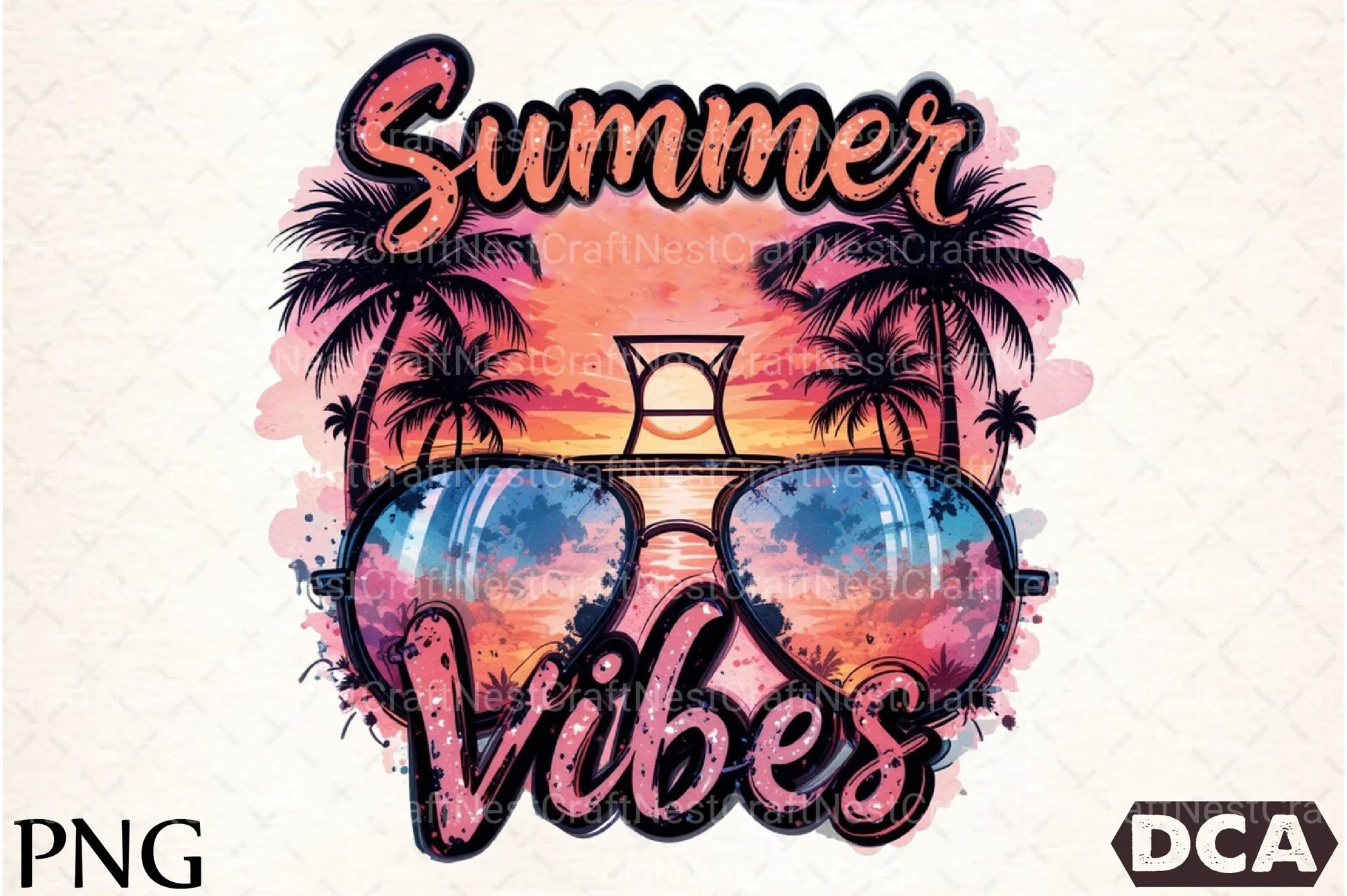 Summer Vibes Sunglasses Clipart Bundle 55 - CraftNest - Digital Crafting and Art