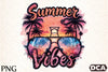 Summer Vibes Sunglasses Clipart Bundle