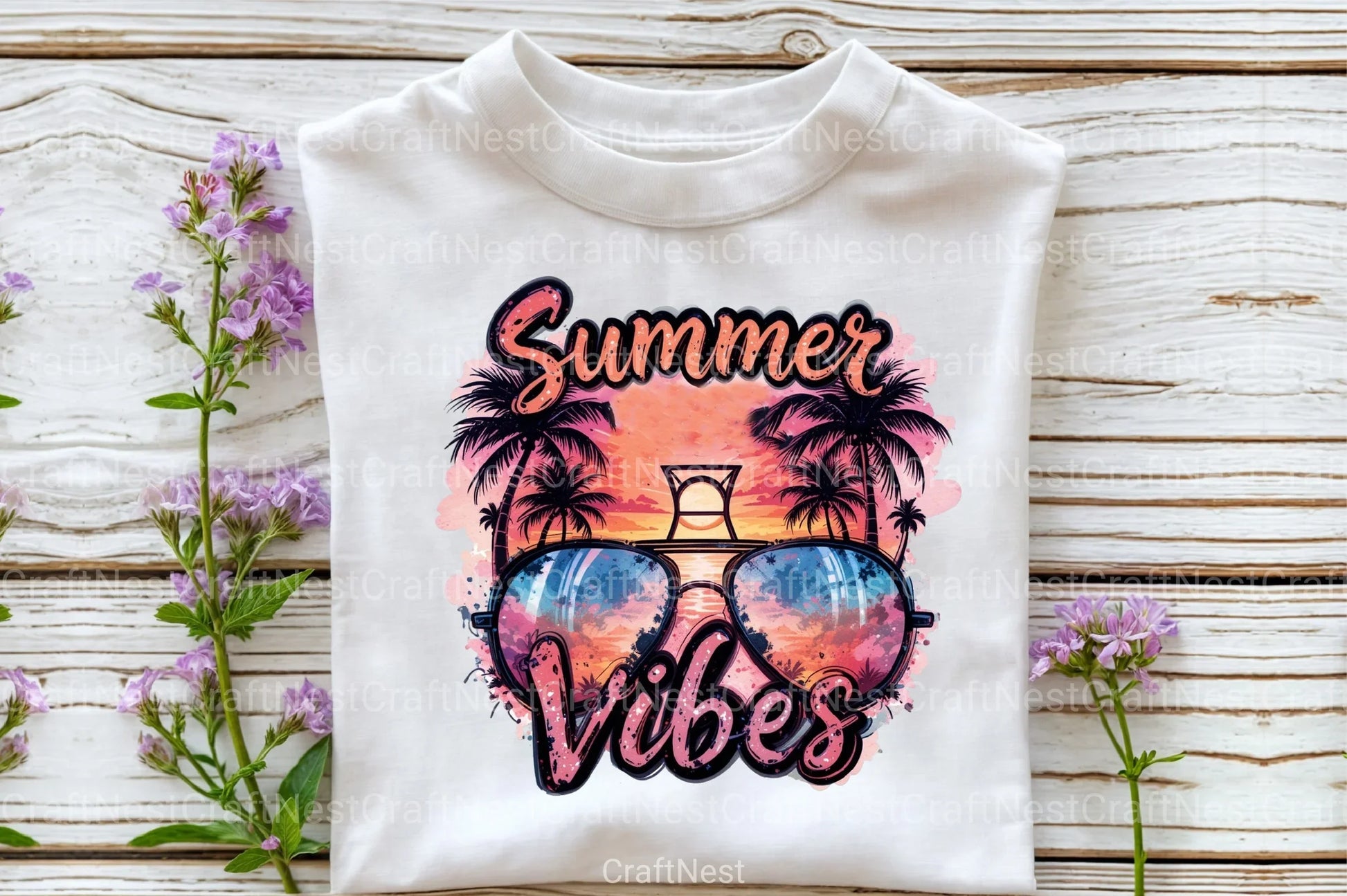 Summer Vibes Sunglasses Clipart Bundle 55 - CraftNest - Digital Crafting and Art