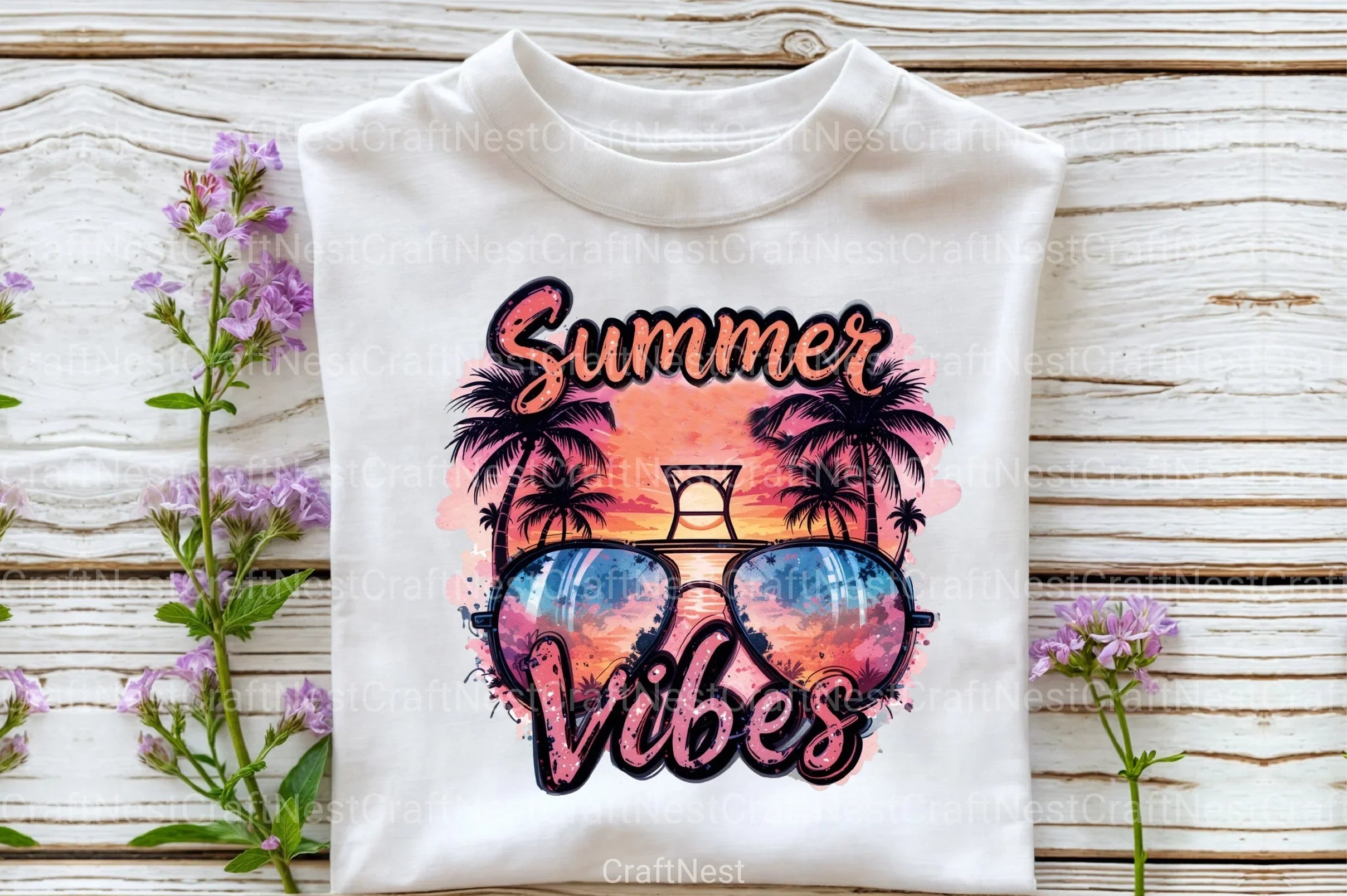 Summer Vibes Sunglasses Clipart Bundle 55 - CraftNest - Digital Crafting and Art