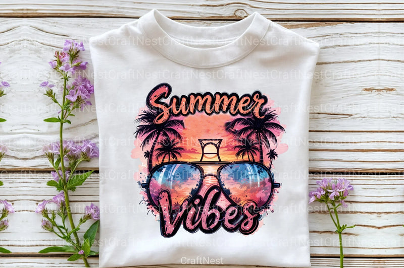 Summer Vibes Sunglasses Clipart Bundle 55 - CraftNest - Digital Crafting and Art