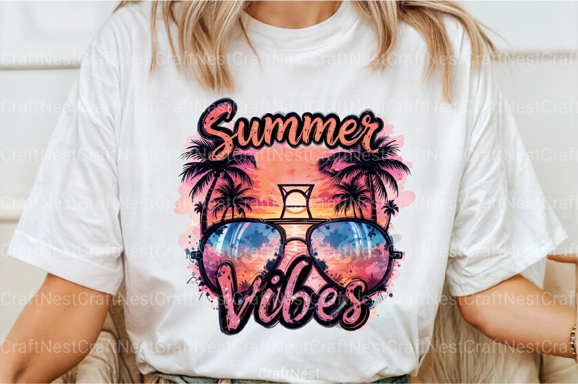 Summer Vibes Sunglasses Clipart Bundle 55 - CraftNest - Digital Crafting and Art