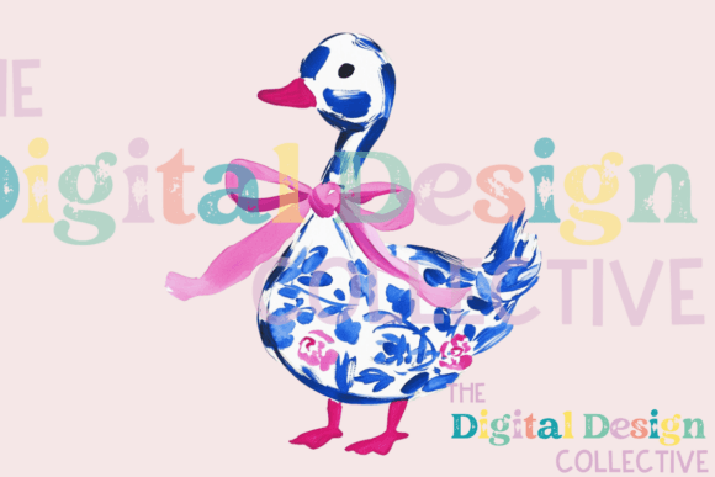 Charming Preppy Farm Duck Clipart Bundle
