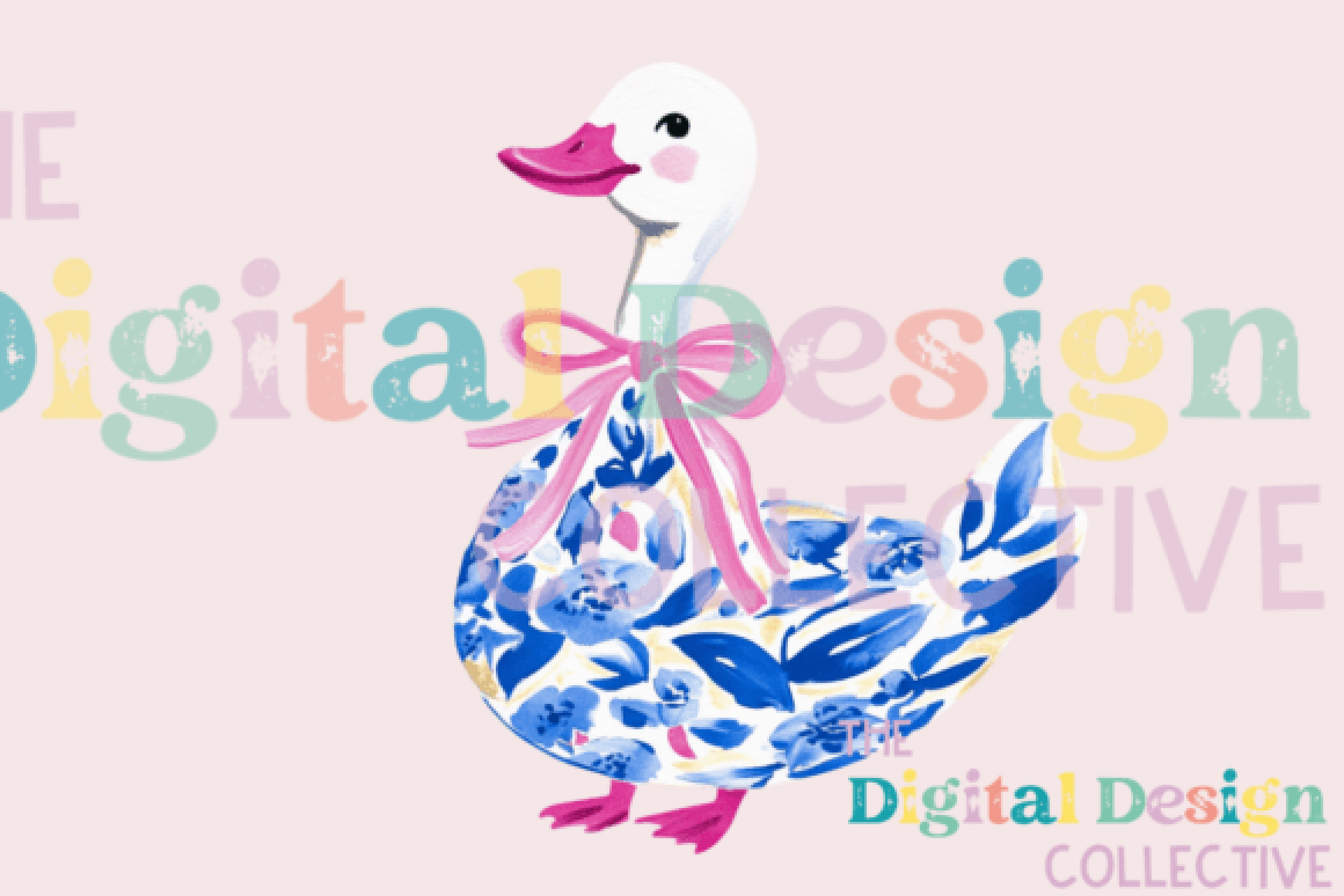 Charming Preppy Farm Duck Clipart Bundle