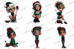 Quirky Christmas Girl Clipart Bundle - CraftNest - Digital Crafting and Art