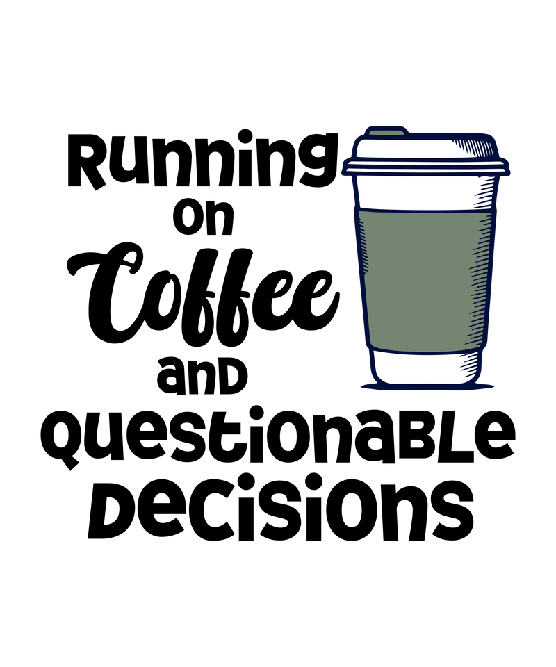 Ts Running On Coffee Clipart Bundle - CraftNest - Digital Crafting and Art