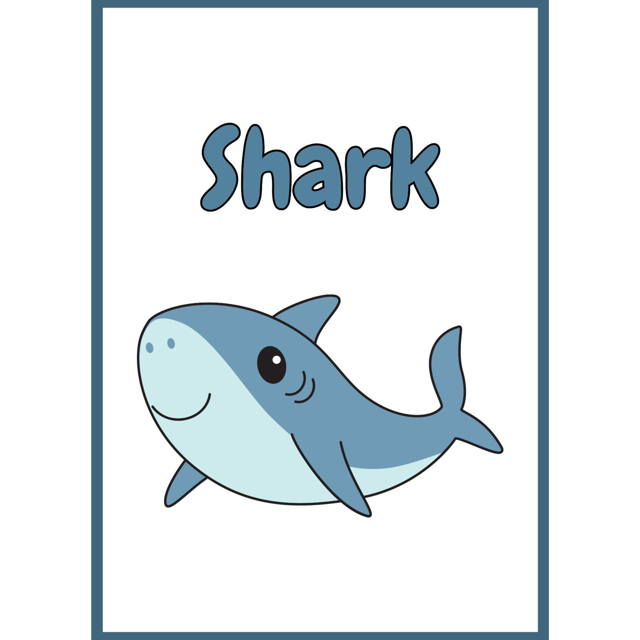 Sea Animals Flashcards for Kids