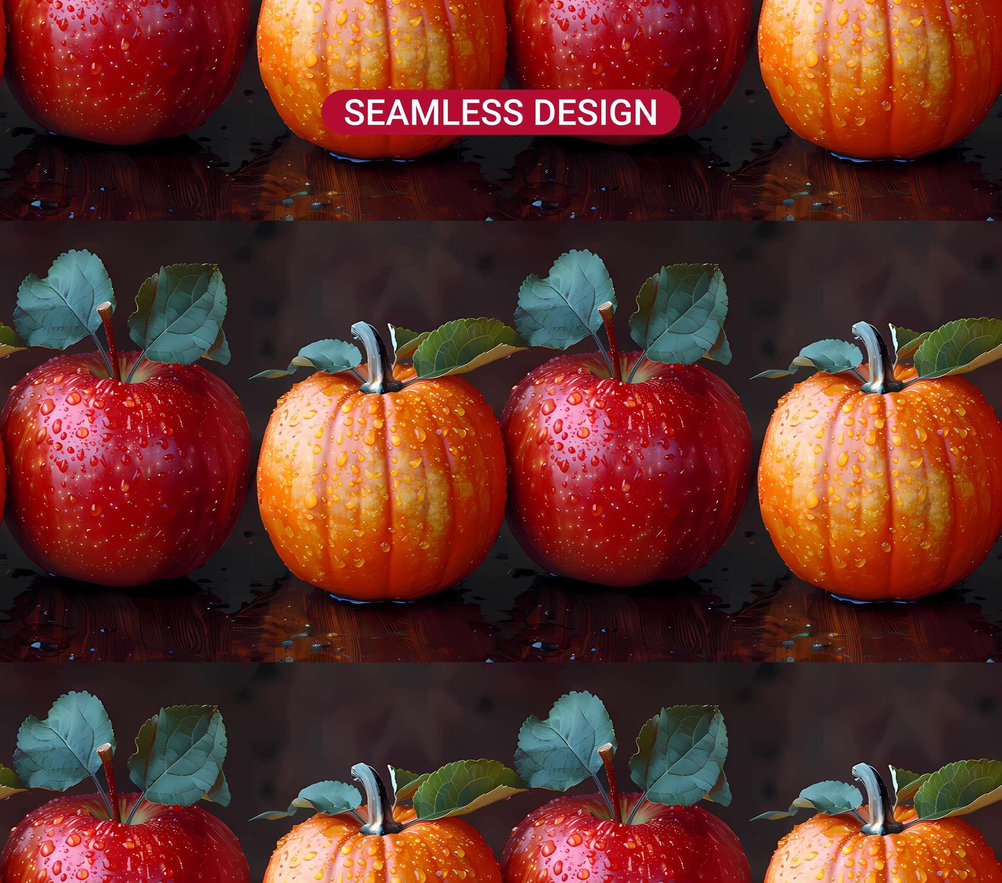 Autumn Apple 2 Tumbler Wrap - CraftNest - Digital Crafting and Art