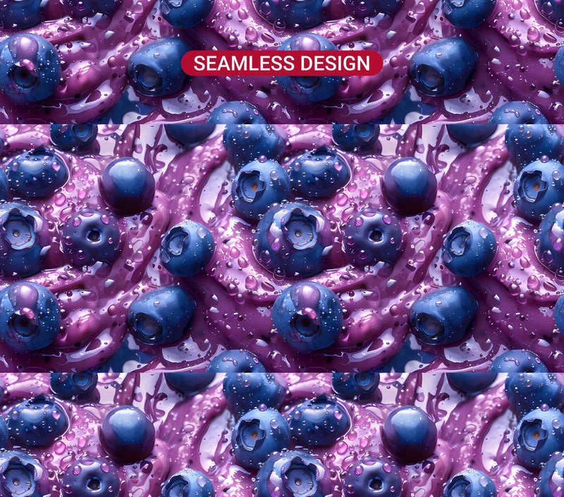 Blueberry 4 Tumbler Wrap - CraftNest - Digital Crafting and Art