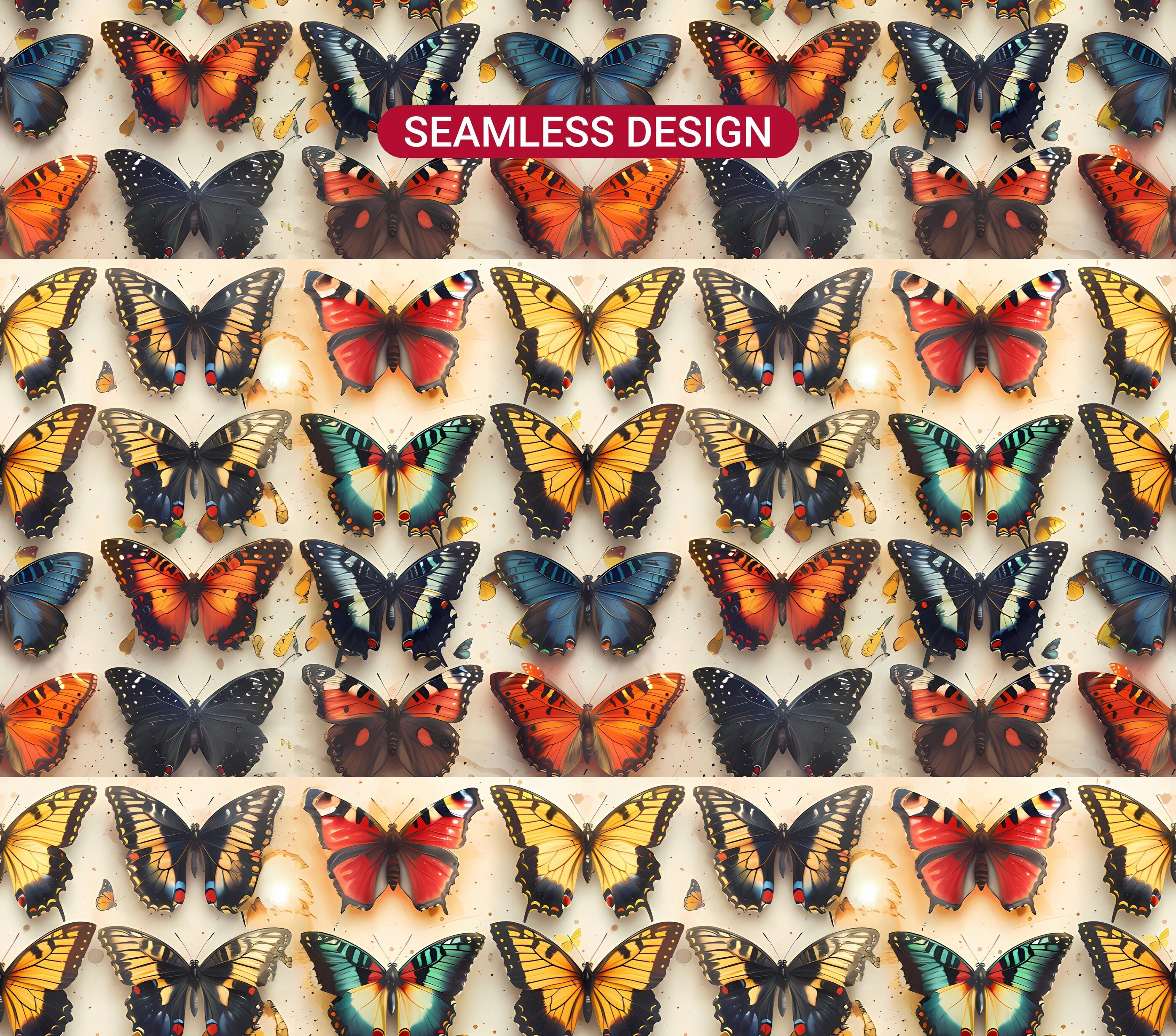 Butterfly Gardens 1 Tumbler Wrap - CraftNest - Digital Crafting and Art