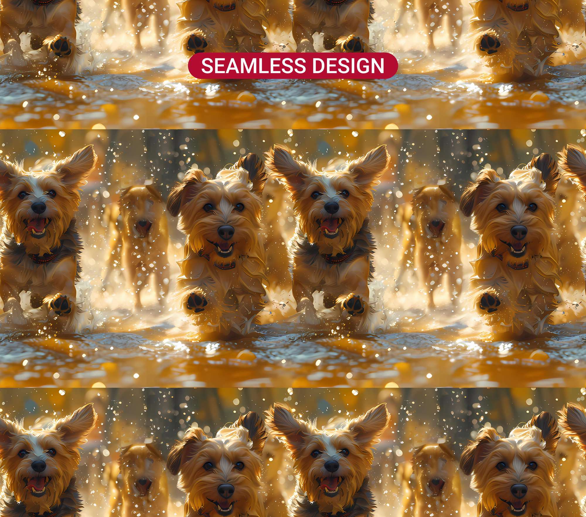 Dogs Summer 1 Tumbler Wrap - CraftNest - Digital Crafting and Art