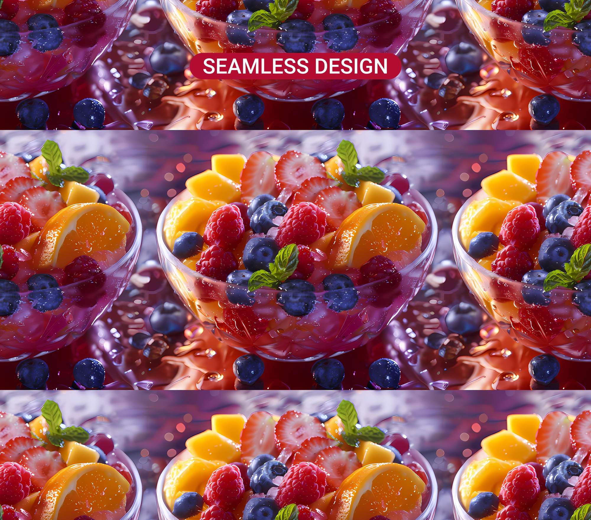 Fruit Salad 1 Tumbler Wrap - CraftNest - Digital Crafting and Art