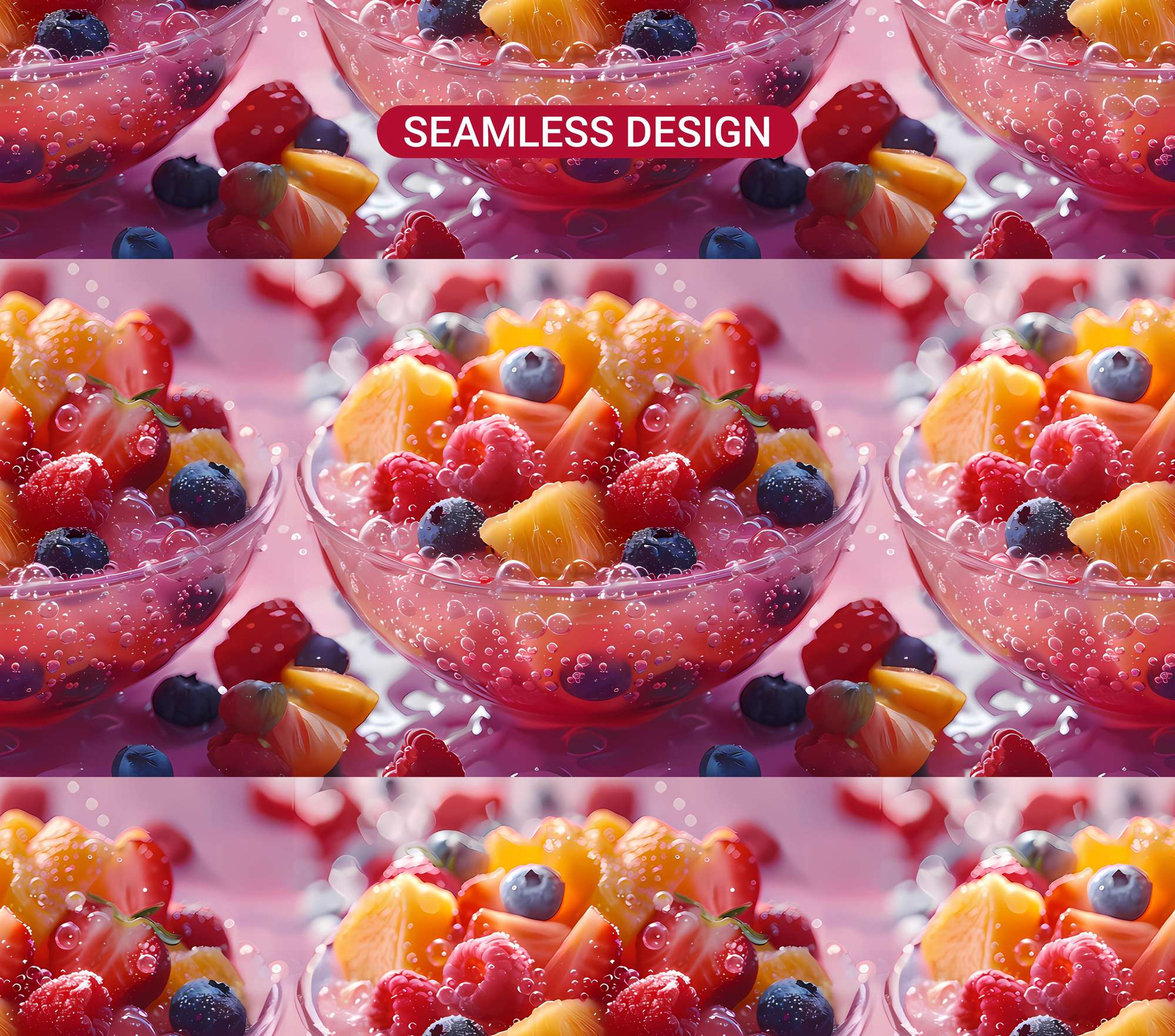 Fruit Salad 2 Tumbler Wrap - CraftNest - Digital Crafting and Art