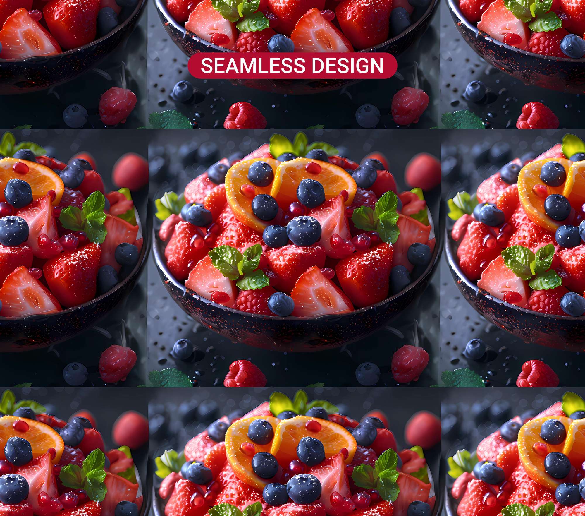 Fruit Salad 3 Tumbler Wrap - CraftNest - Digital Crafting and Art