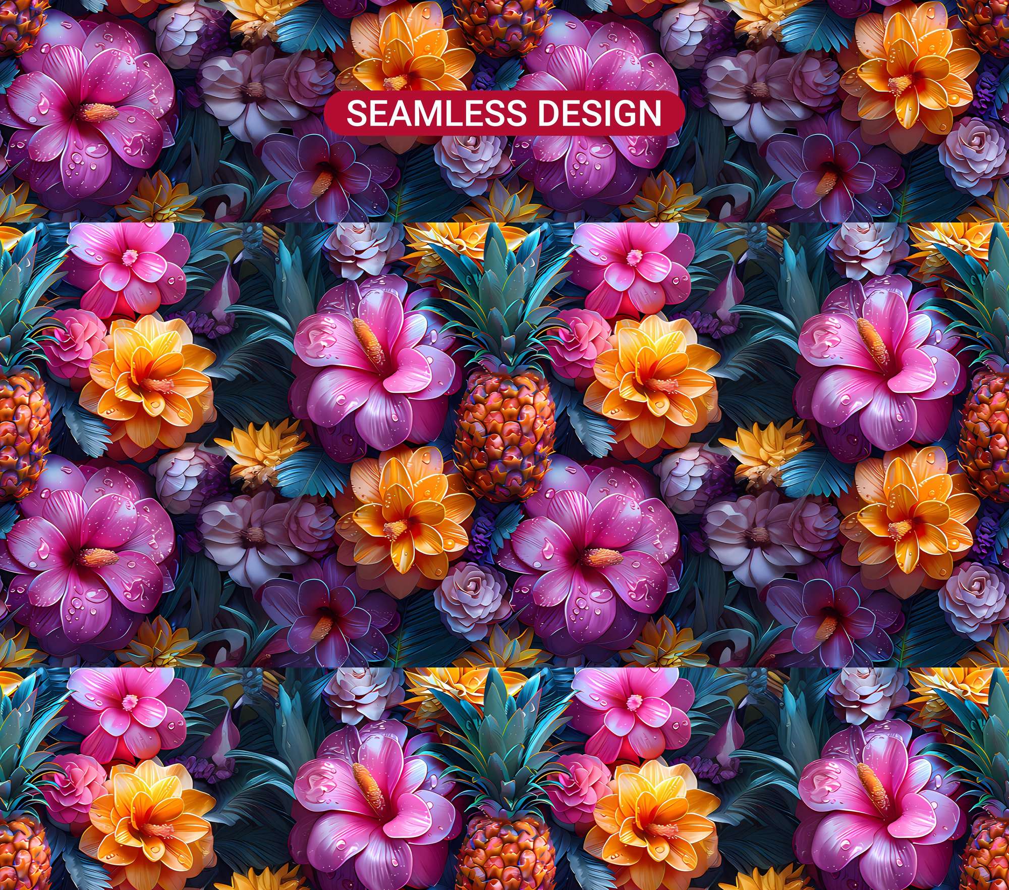 Golden Tropicals 1 Tumbler Wrap - CraftNest - Digital Crafting and Art