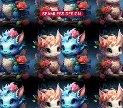 Kawaii Dragons 1 Tumbler Wrap - CraftNest