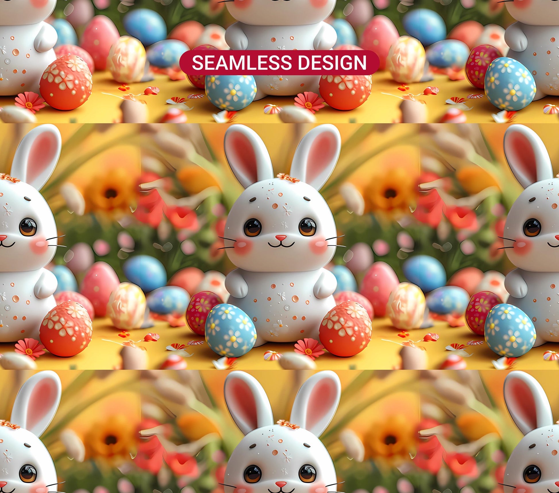 Kawaii Easter 1 Tumbler Wrap - CraftNest