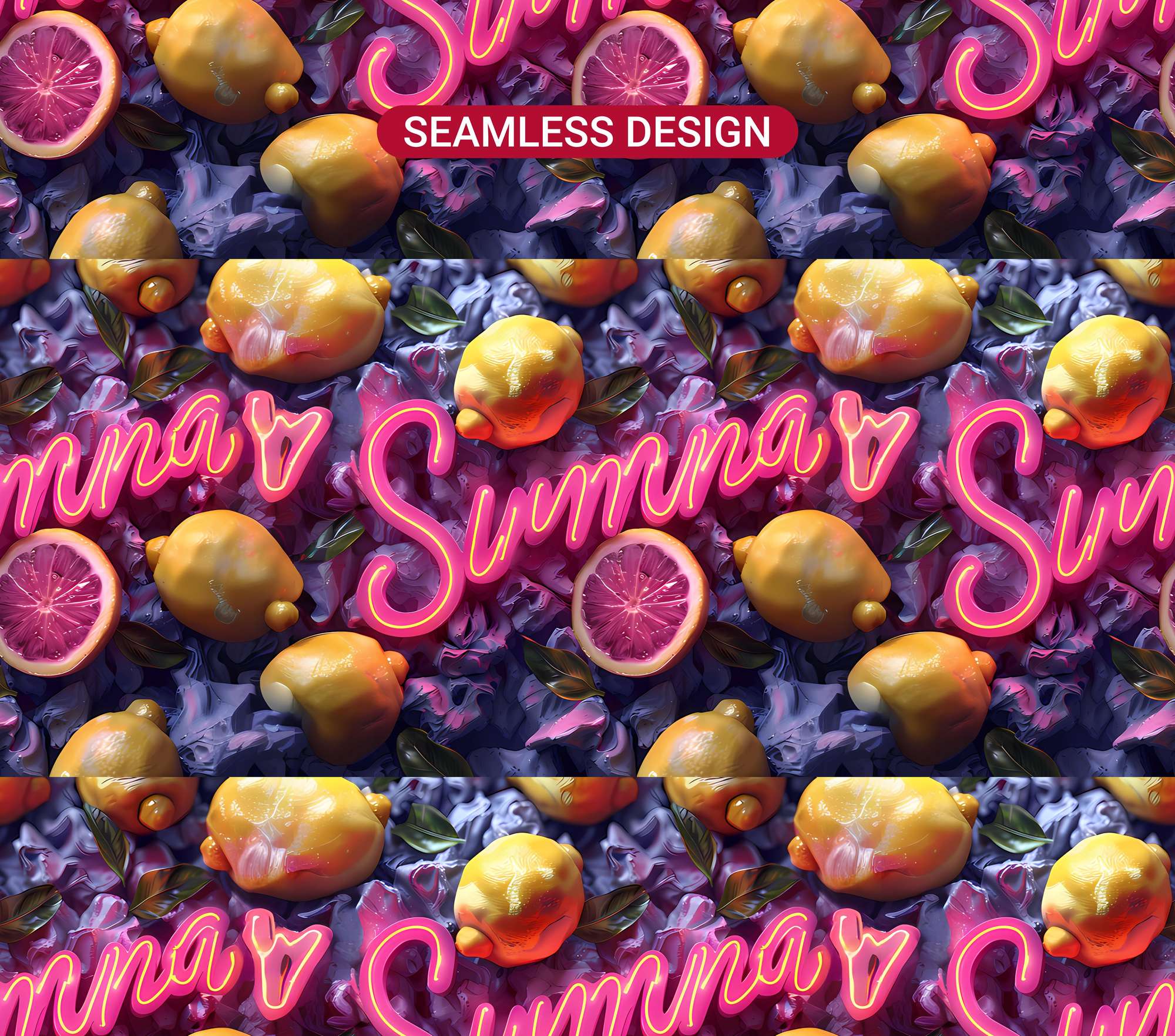 Lemon Summer 5 Tumbler Wrap - CraftNest - Digital Crafting and Art