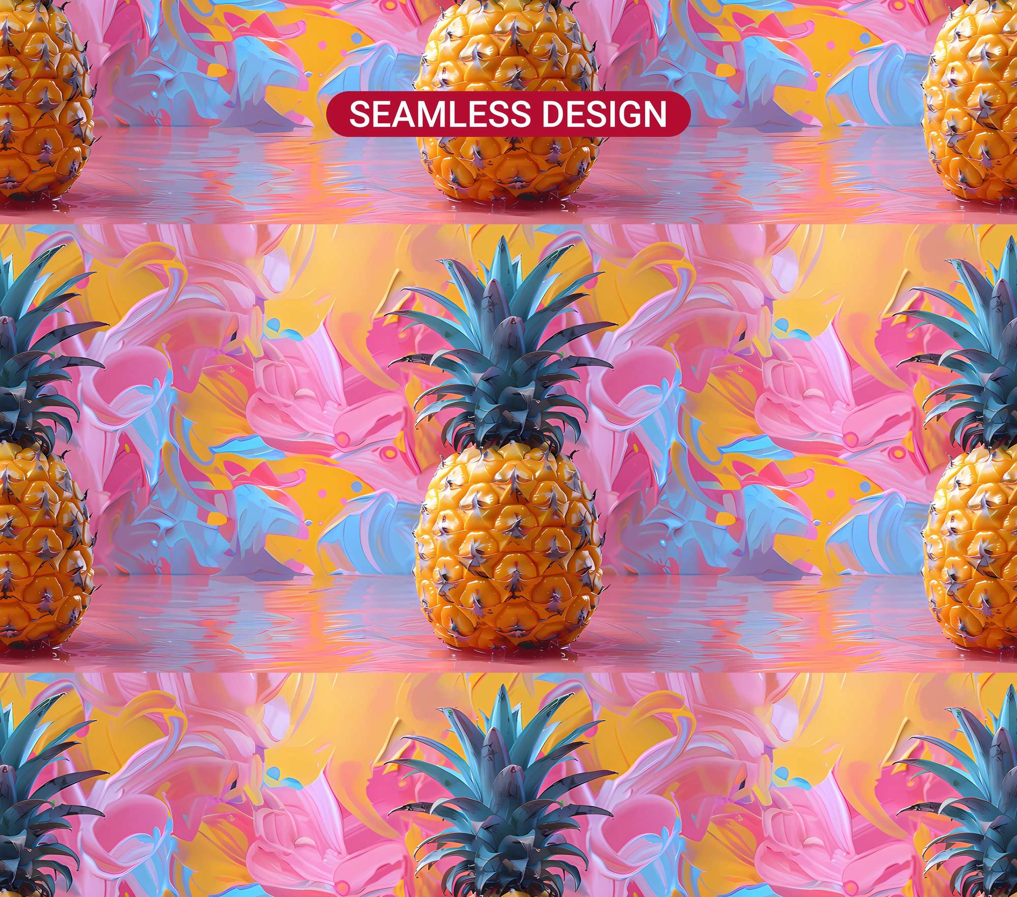 Pineapple 3 Tumbler Wrap - CraftNest - Digital Crafting and Art