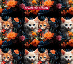 Spring Cats 6 Tumbler Wrap - CraftNest