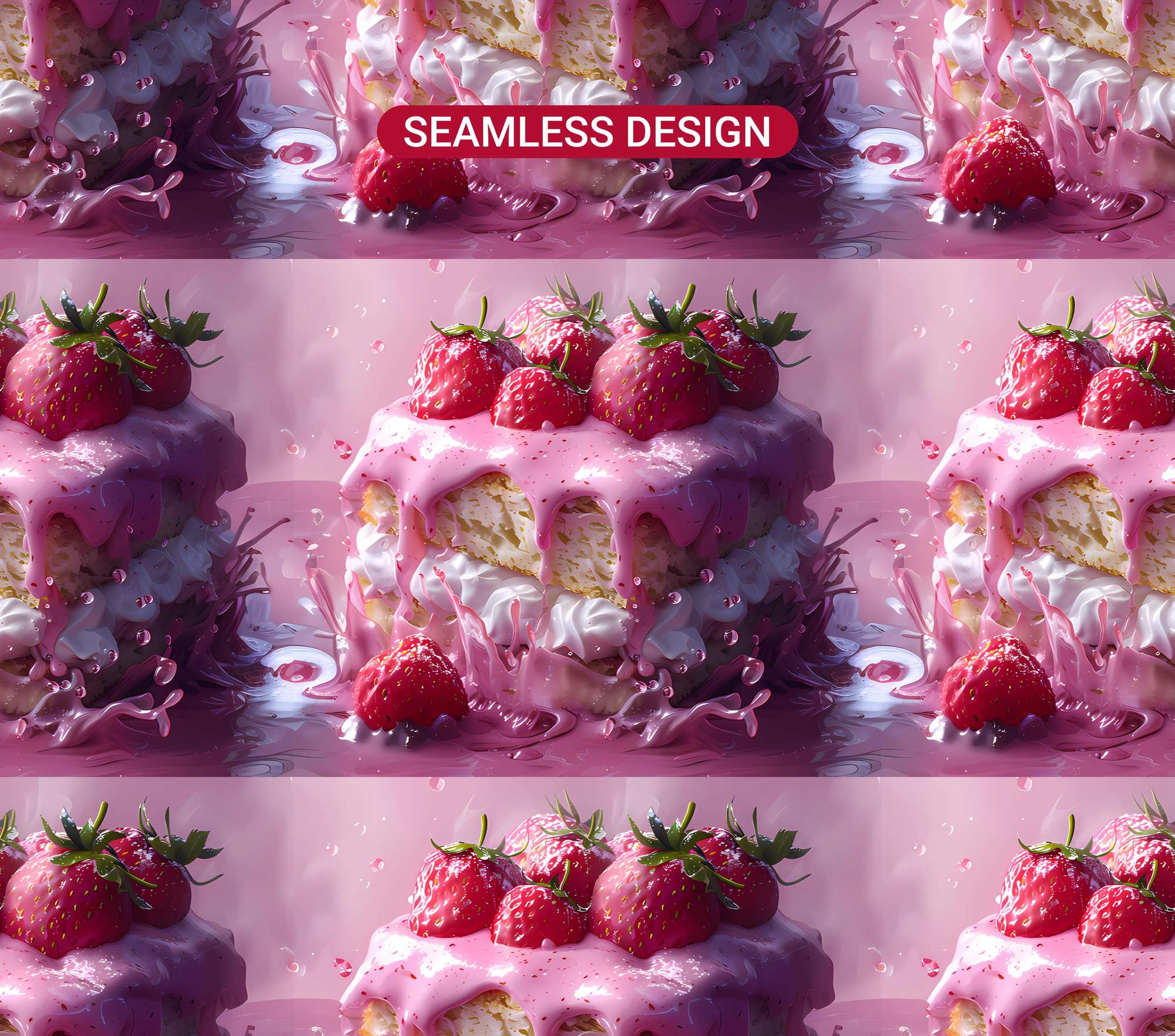 Strawberry 4 Tumbler Wrap - CraftNest - Digital Crafting and Art