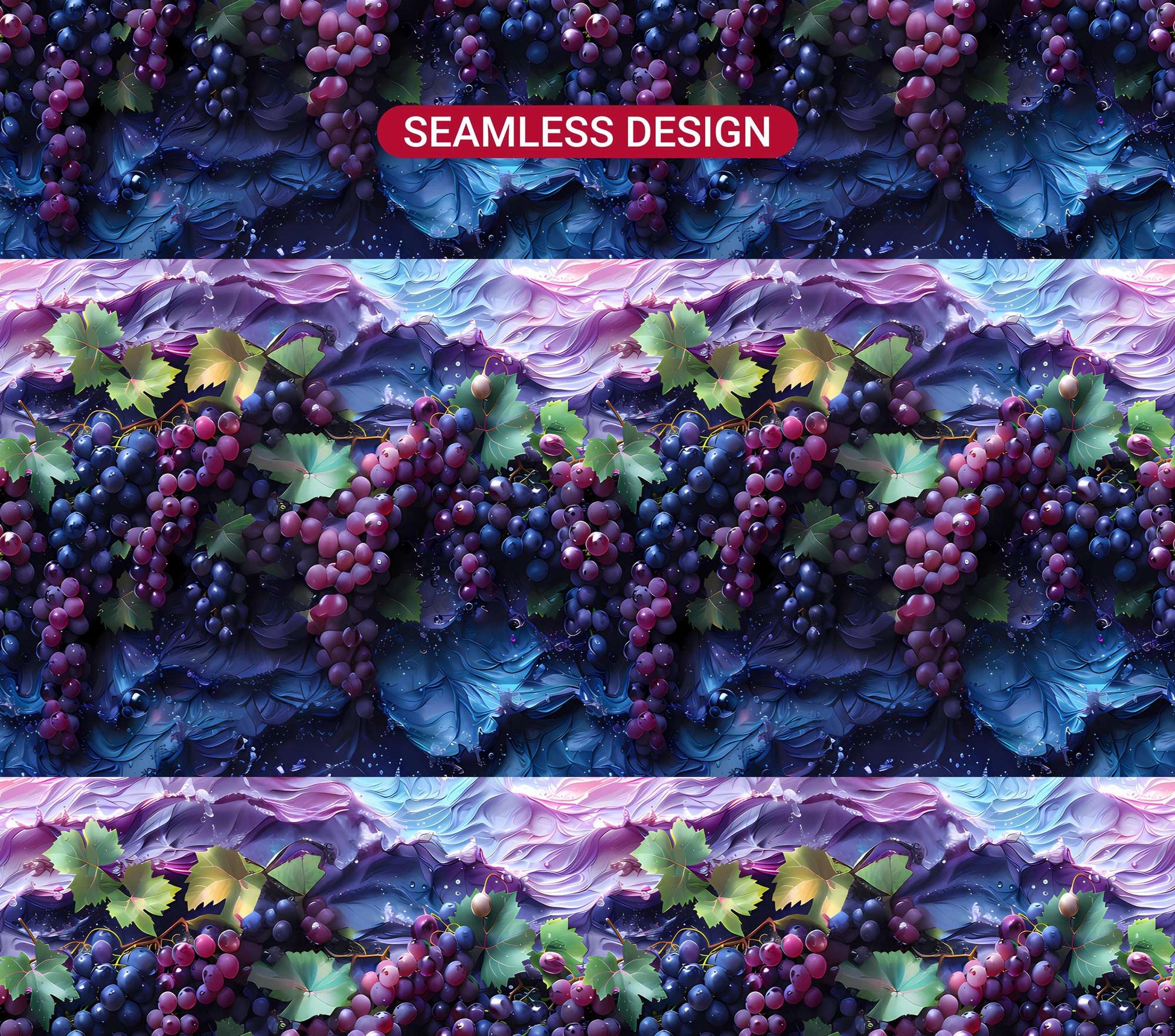 Vineyard Grapes 5 Tumbler Wrap - CraftNest - Digital Crafting and Art