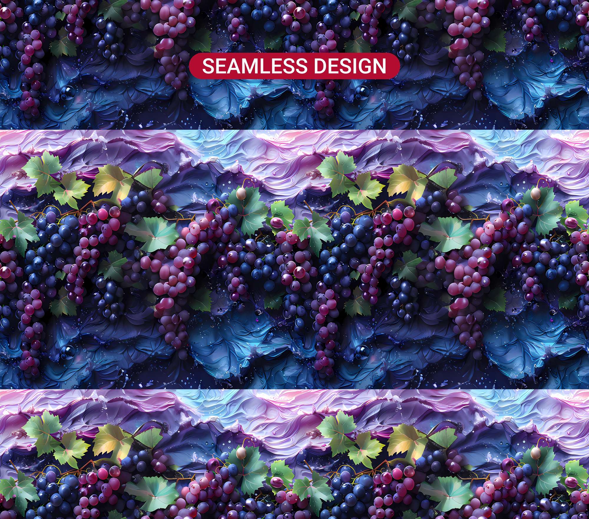 Vineyard Grapes 5 Tumbler Wrap - CraftNest - Digital Crafting and Art