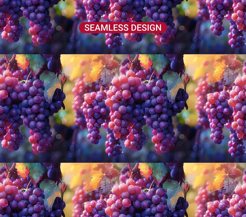 Vineyard Grapes 6 Tumbler Wrap - CraftNest - Digital Crafting and Art