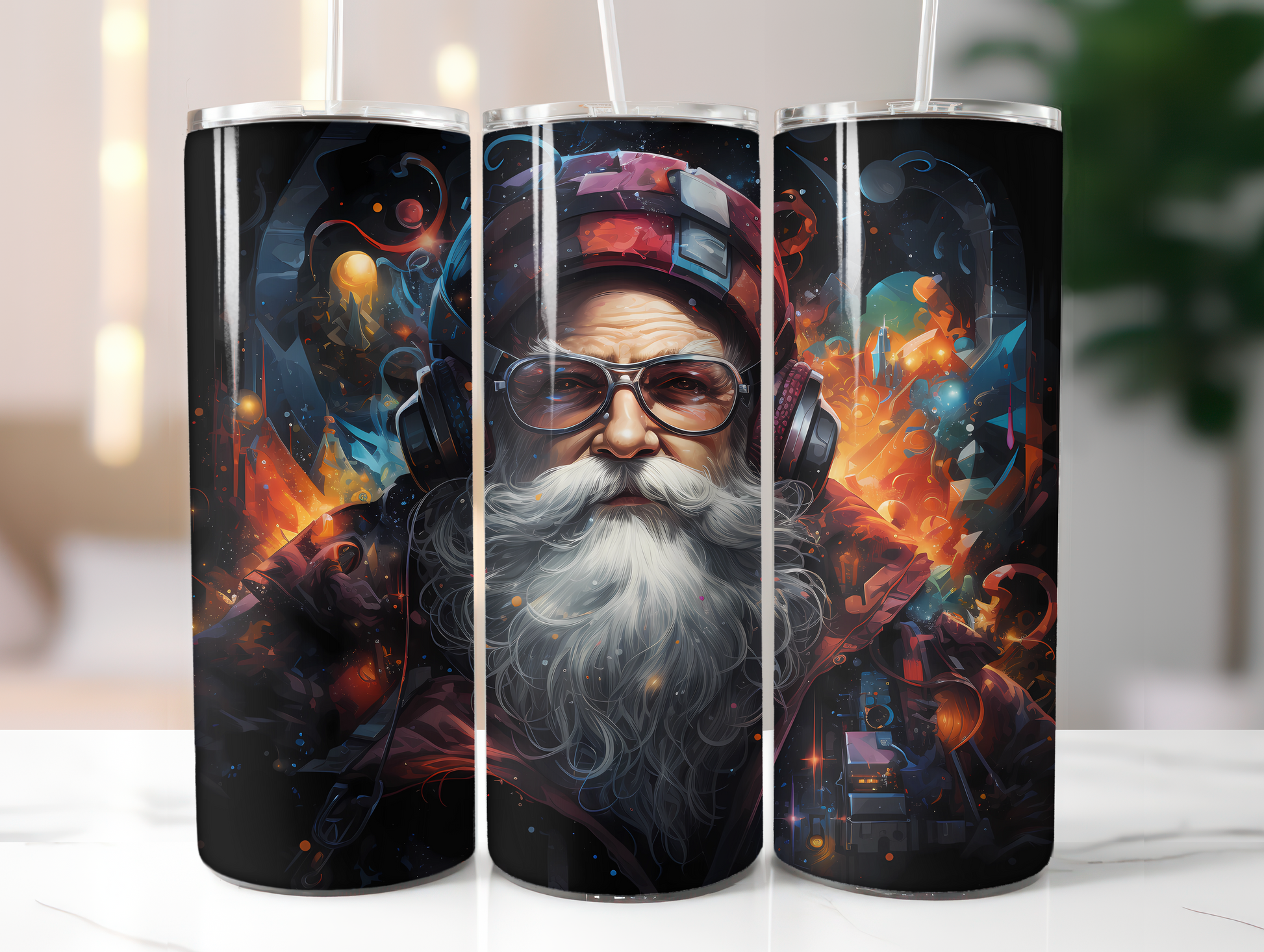 Cyberpunk Christmas Tumbler Wrap - CraftNest