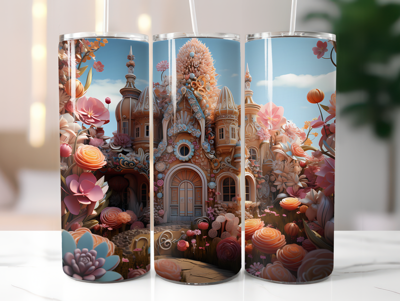 Gingerbread Houses Tumbler Wrap - CraftNest