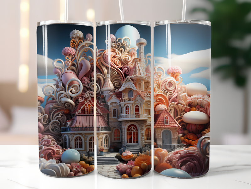 Gingerbread Houses Tumbler Wrap - CraftNest