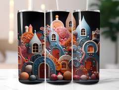 Gingerbread Houses Tumbler Wrap - CraftNest