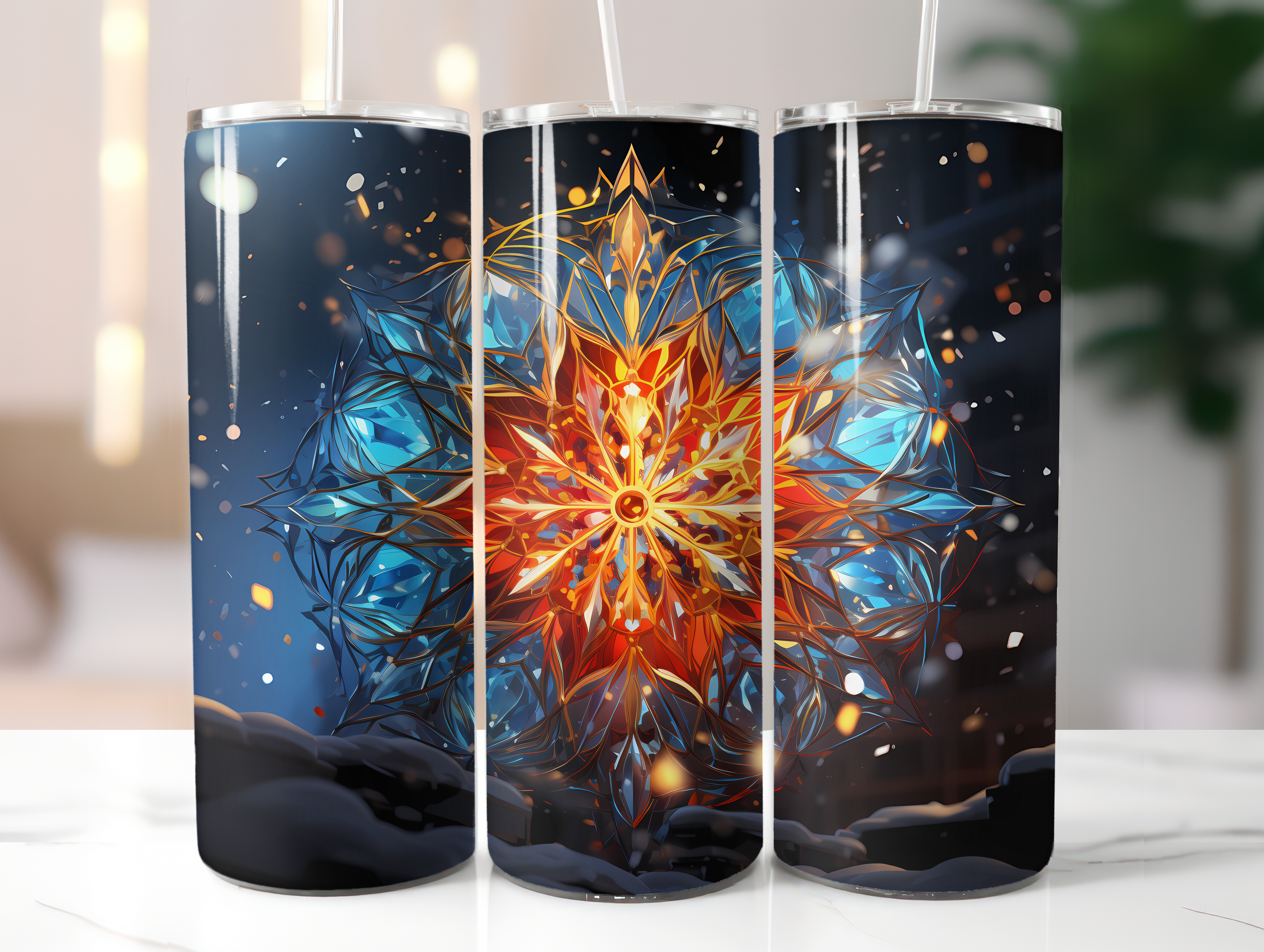 Snowflake Patterns Tumbler Wrap - CraftNest