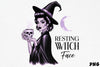 Resting Witch Face Clipart Bundle 3