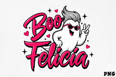 Boo Felicia Ghost Clipart Bundle - CraftNest - Digital Crafting and Art
