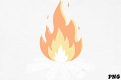 Animated Cartoon Bonfire Clipart Bundle - CraftNest - Digital Crafting and Art