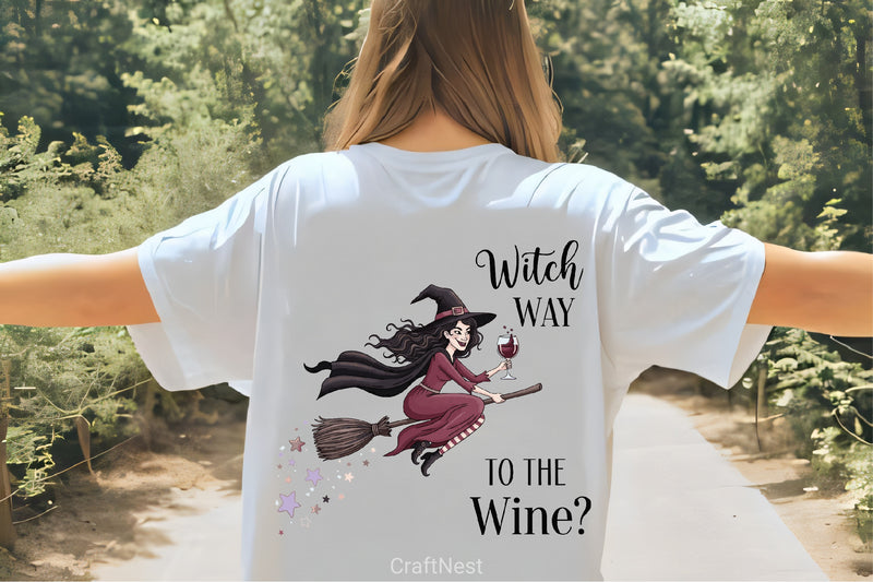 Witch Way To The Wine Clipart Bundle - CraftNest - Digital Crafting and Art