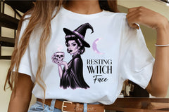 Resting Witch Face Clipart Bundle 3 - CraftNest - Digital Crafting and Art