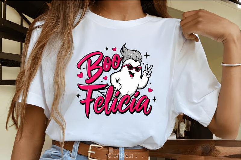 Boo Felicia Ghost Clipart Bundle - CraftNest - Digital Crafting and Art