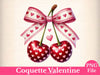 Coquette Valentine Valentines Clipart Bundle
