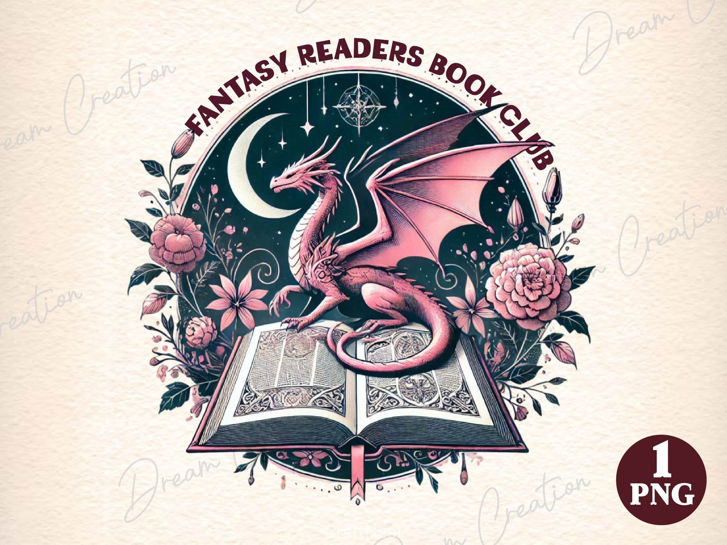 Fantasy Readers Book Club Book Reading Clipart Bundle 2 - CraftNest - Digital Crafting and Art