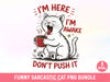 Funny Sarcastic Cat Clipart Bundle 8