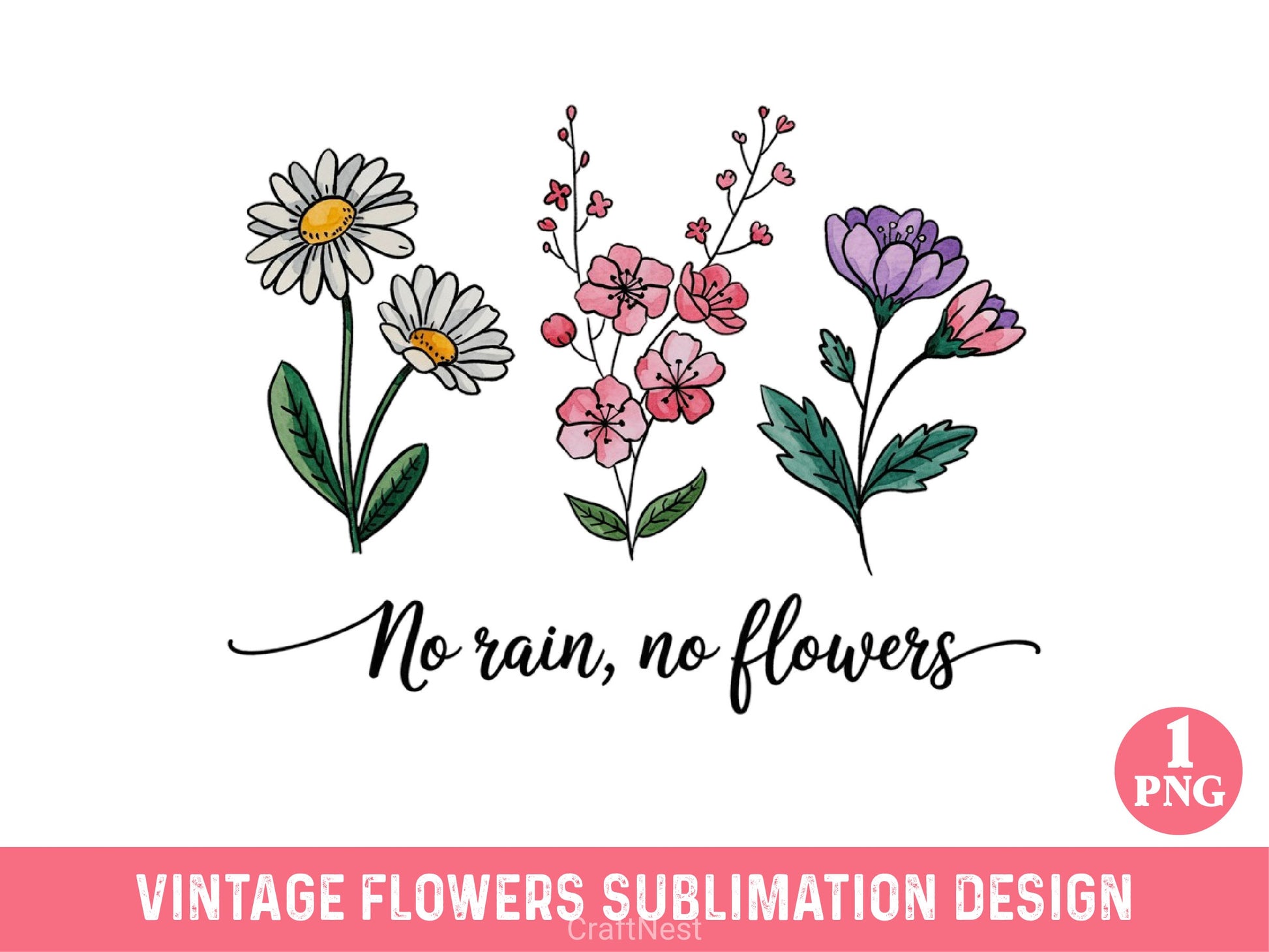 Vintage Flowers Clipart Bundle 10 - CraftNest - Digital Crafting and Art