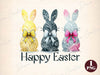 Happy Easter Coquette Easter Bunny Clipart Bundle