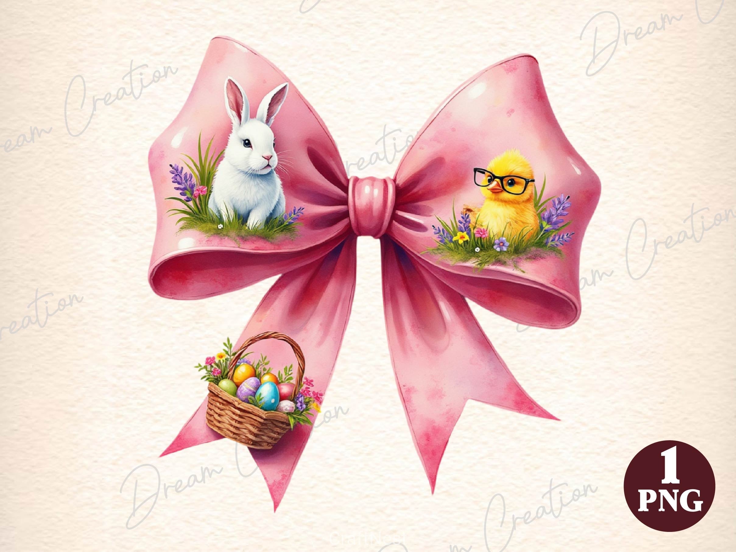 Easter Coquette Happy Easter Clipart Bundle - CraftNest - Digital Crafting and Art